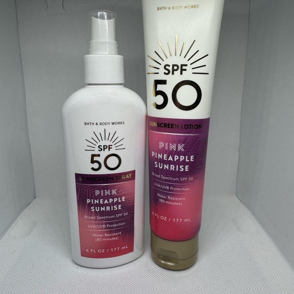 Bath & Body Works Pink and White Skincare Duo